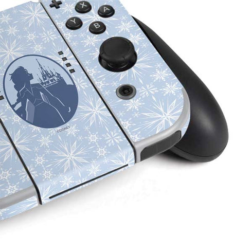 Disney Frozen II Elsa Silhouette Nintendo Switch OLED (2021) Skin